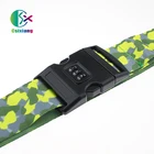Printed Luggage Beltluggage China Factory Hot Selling Custom Printed Woven-logo Luggage Straps/Belts With Password Lock