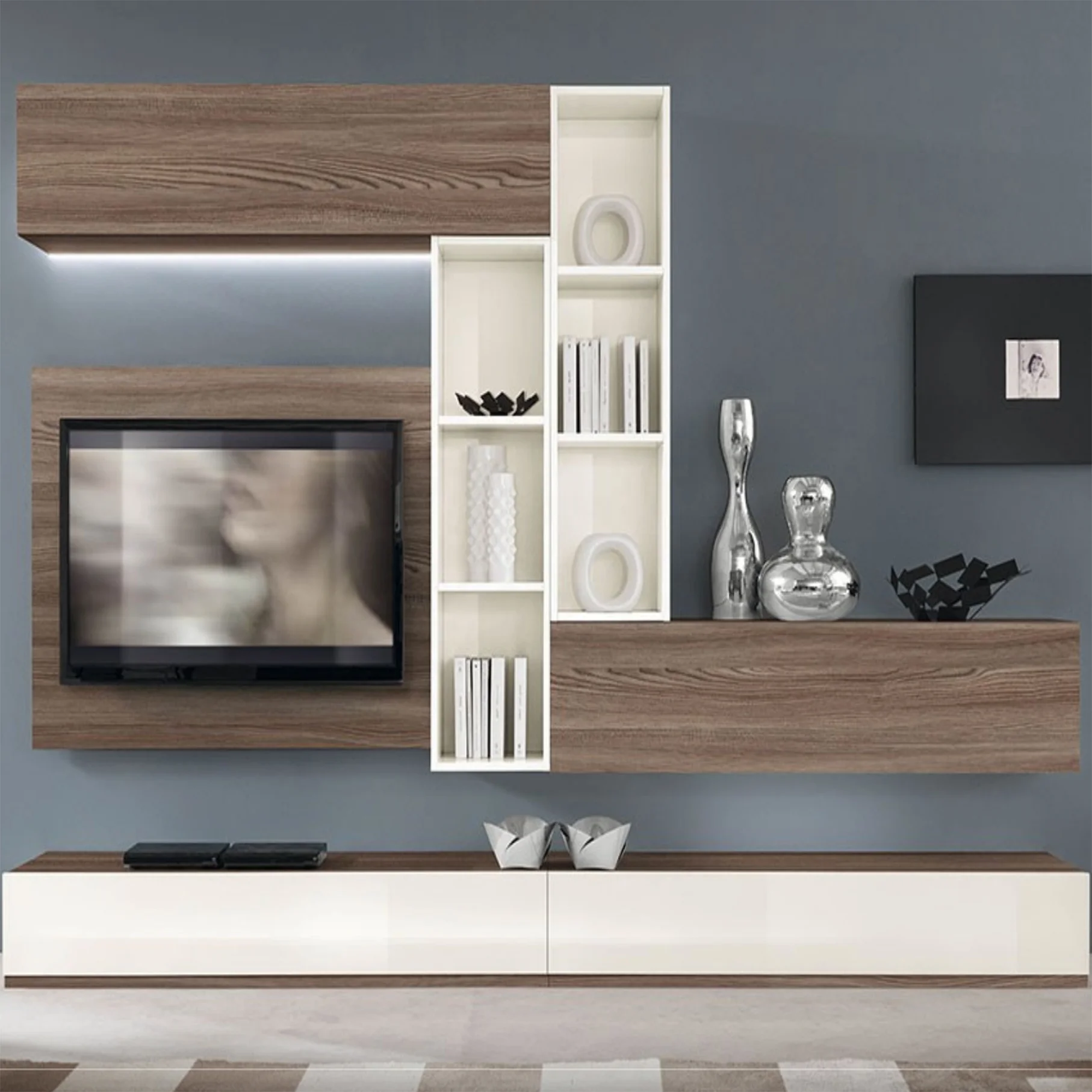 wall mounted modern modular tv unit