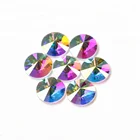 Dongzhou Crystal 1041 Top Quality Point Surface Ab Crystal Rivoli Flat Back Glass Stone Factory Directly