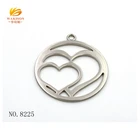 Pendant Name Pendant Custom Zinc Alloy Metal Heart Shape Pendant