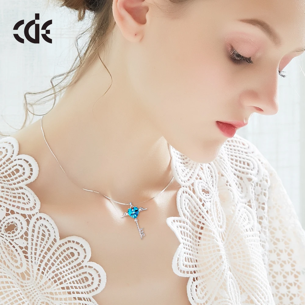 CDE Fashion Jewelry Accessory Gemstone Key Chain Necklace Women