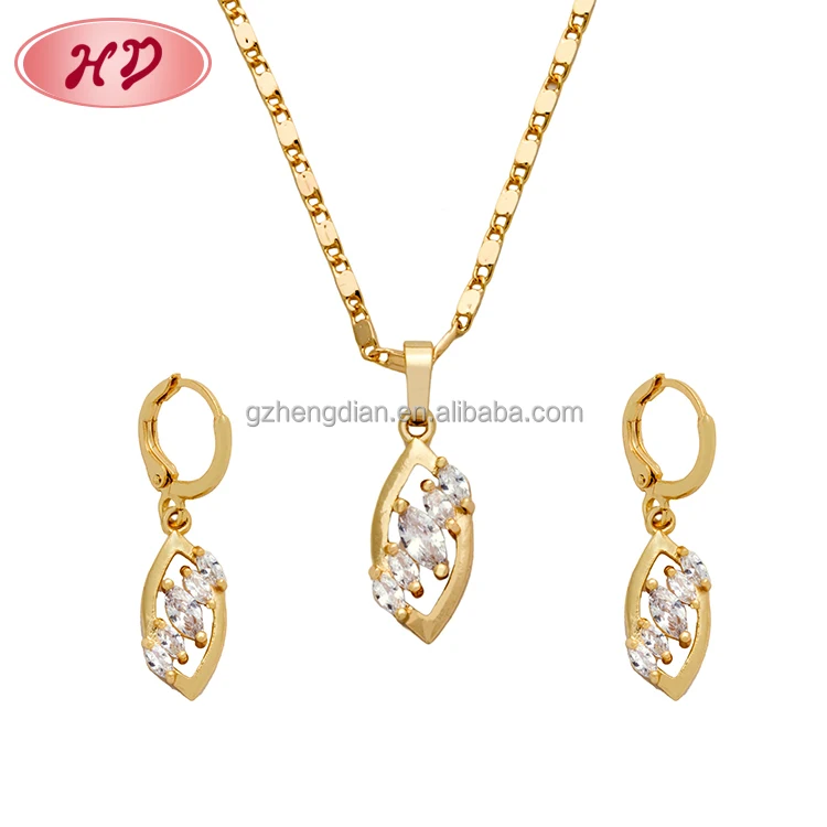 Dubai 24k Gold Aaa Cubic Zirconia Rani 