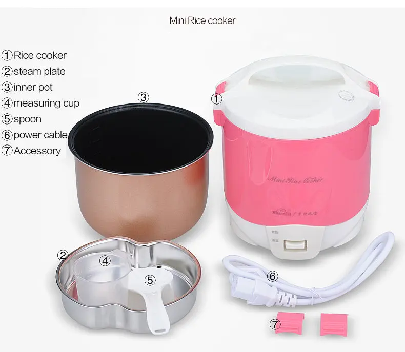 mini rice cooker with steamer