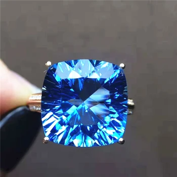 used jewelry tools sale 18k gold puzzle ring 18k gold South Africa real diamond natural topaz ring for women solitaire