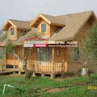 Log House Wooden House Prefabricated Wooden House Prefab Log Cabin House KPL9