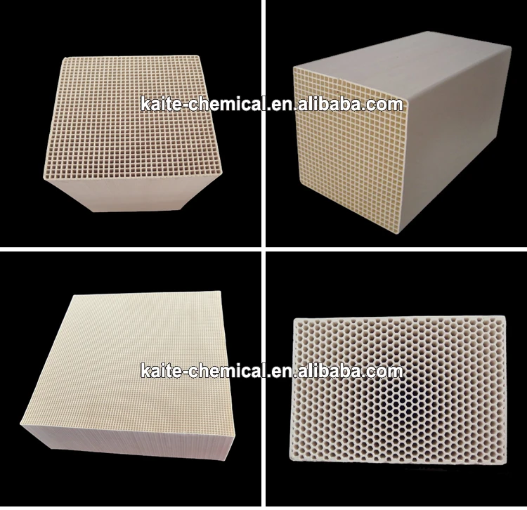 RTO Media Heat Exchanger Ceramic Honeycomb Monolith Heat Storage Block