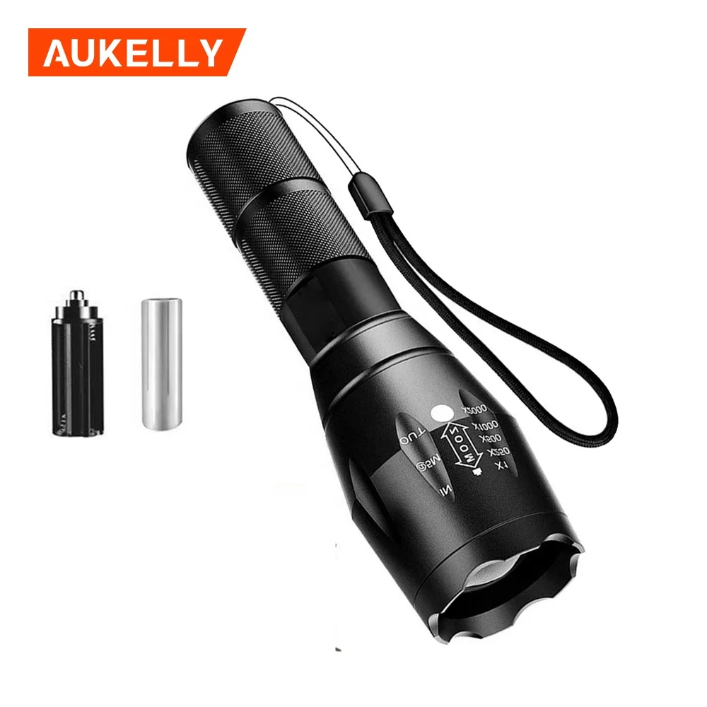Linkax LED Torch Flashlight Adjustable Focus Handheld Flashlight Super Bright