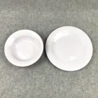 Serving Plate Set Pure Color Melamine Waving Side Serving Display Set Of 2 Bowl With Plate