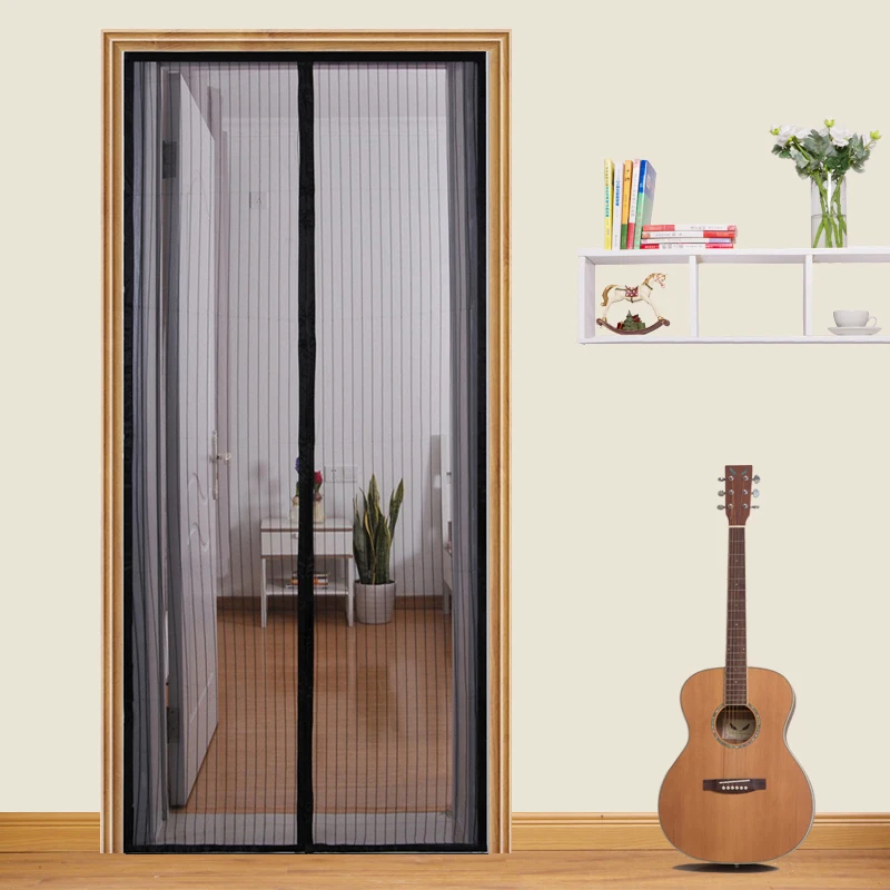 Magic Curtain Door Mesh Magnetic Hands Free Fly Mosquito Bug Insect Screen 