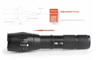 Led T6 Xml Creeledcree 1000 Lumens Flashlight Portable Emergency Waterproof LED Torch Light 1000 Lumens T6 XML Aluminum Zoom 10W LED Police Tactical Flashlight