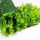 Decorative Green Artificial Boxwood 20" X 20" UV Protection Artificial Green Plant Wall Boxwood Panel For Decor