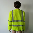 Long Sleeve Safety T-shirt Round Neck Long Sleeve T-shirt Hi-Vis Safety Long Sleeves T-Shirt With Reflective Strip