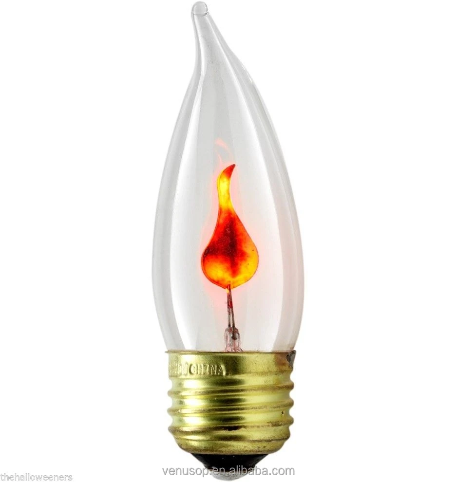 dimmable flicker flame bulb