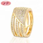 Zircon Rings Zircon Luxury Rings Jewelry Women Gold Designs Fashion 18K Gold Plated Zircon Ring