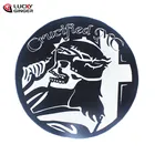 Iron Applique Lone Wolf No CLub Embroidered Patches Iron On Custom Embroidered Applique Badge For Clothing