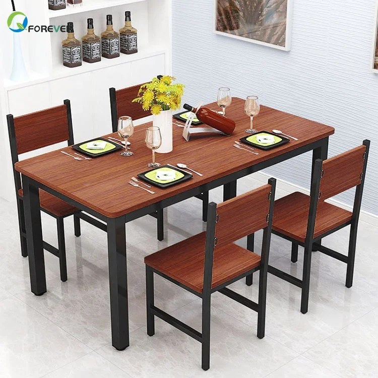 European Style Simple Design Practical Dining Table and Chairs