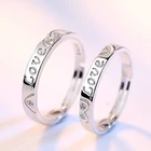 Wedding Ring Online 2 Heart Silver Plating Wedding Ring Set For Wedding