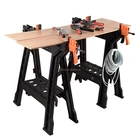 Sawhorse Clamping Sawhorse Multi-Function Work Table 2 Piece Set