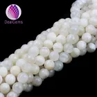 Gemstone Beads Natural Gemstone Beads10mm Round Faceted White Moonstone Beads