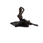 Copper Home Iron Decoration Copper Or Iron Small Statue Single Ballet Crafts For Home Decor