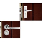 Door Handle Lock Door Handle Lock Polish Stain Casement Black Door Handle With Lock Body And Cylinder
