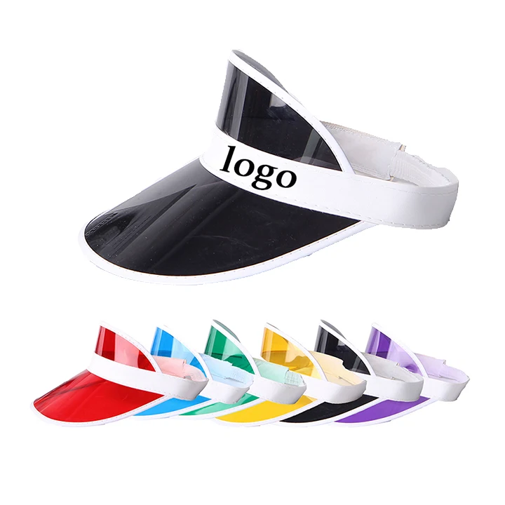 white plastic sun visor