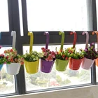 Metal Planters Metal Hanging Planters Colorful Hanging Handles Metal Flower Planters