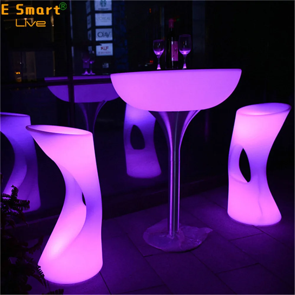 plastic bar table and chairs