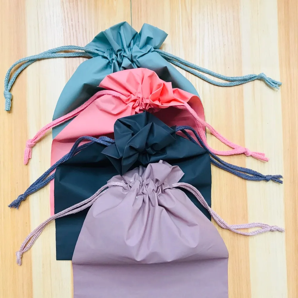 custom logo printed gift drawstring bags pouch wedding small drawstring cotton