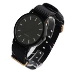 Fabric Watches Designer Watches Wholesaling Cheap Nylon Fabric Band Black Alloy Case Wrist Watches For Mens