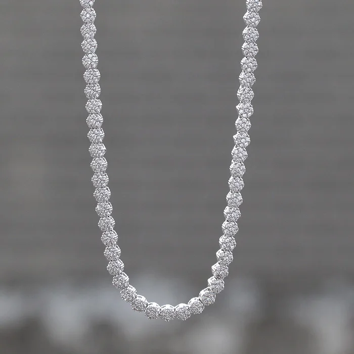 silver diamond chain