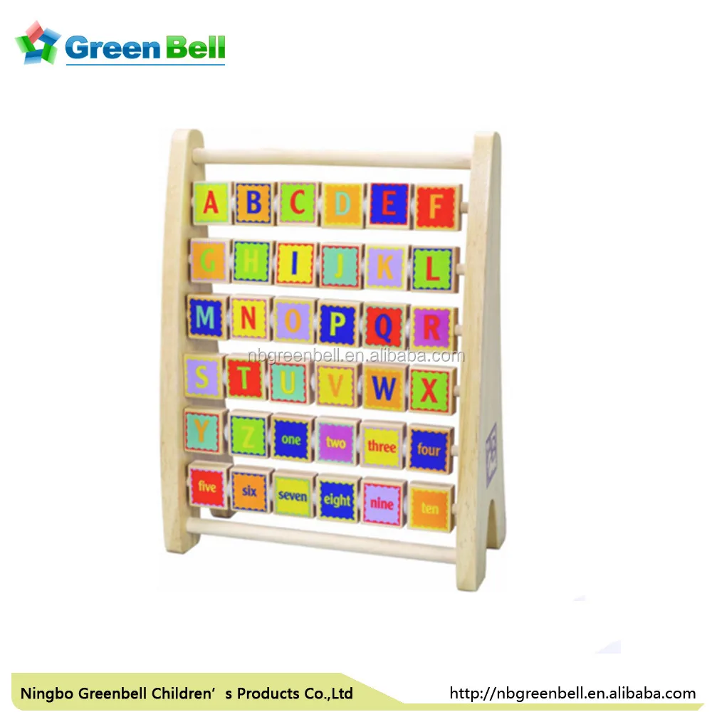 wooden alphabet abacus