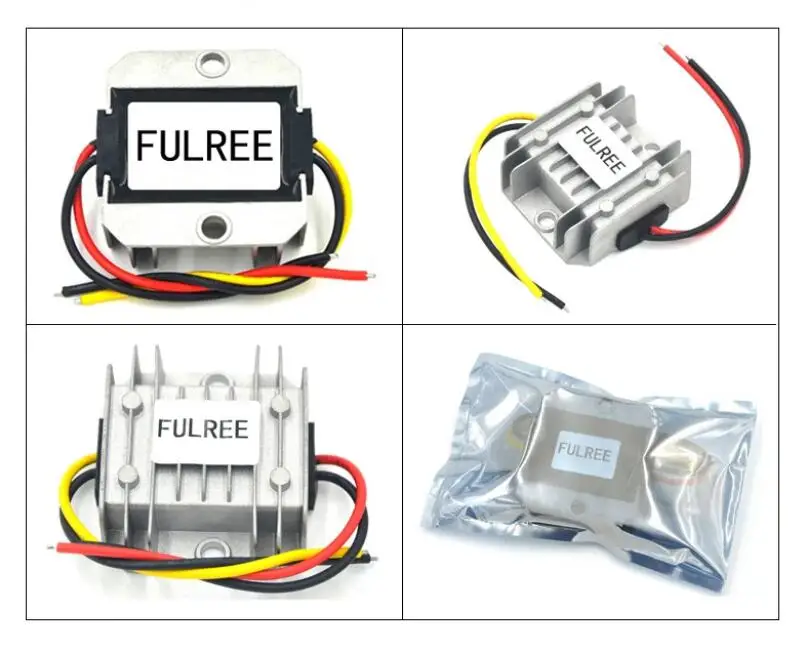 Fulree 12Vdc to 24Vdc DC to DC Boost Power Converter 12 Volt to 24 Volt Voltage Regulator 12V to 24V 1A 2A 3A