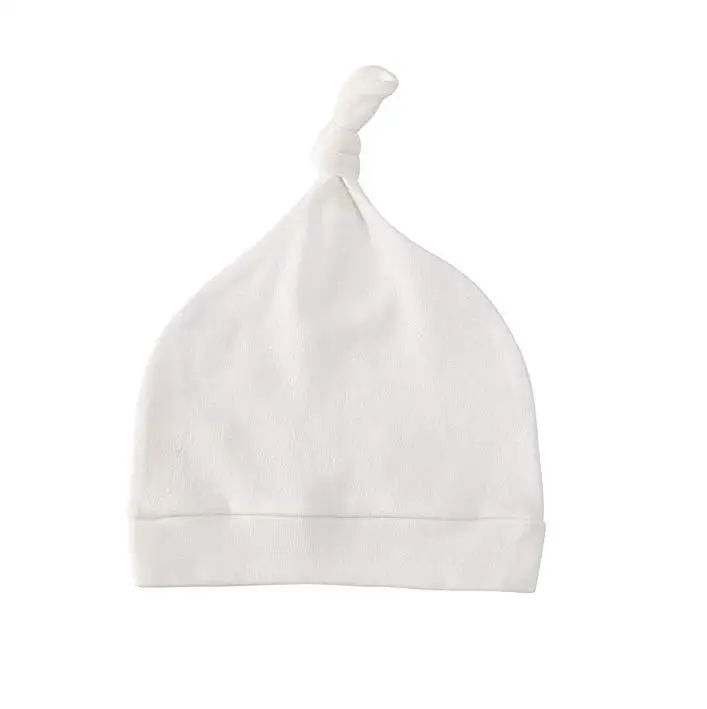 manufacturer Newborn Hats For Boys Girls Soft 100% Cotton Baby Infant Beanie Hospital Capes