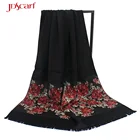 Scarf Red African Muslim Women Scarf Arafat Black And Red Scarf Bulk Winter Egyptian Cotton Scarves