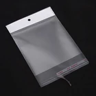 Opp Package Packageopp Polysmarts Custom Logo Clear Thick OPP Package Seal Poly Self Adhesive Bag With Header Card