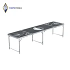 Aluminium Table Factory Sale Foldable Outdoor Party FoldingTable Custom Aluminium Beer Pong Table