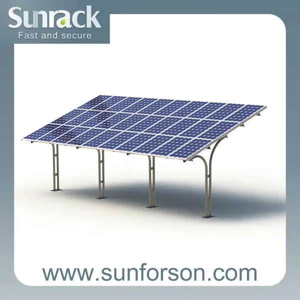 Cantilever Steel Waterproof Aluminum Car Solar Panel Mounting Structure