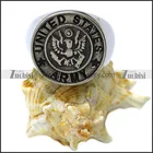 Silver Eagle Vintage Silver High Polishing United States Army Circled Eagle National Emblem Signet Ring