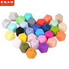 Hexagon Beads Hexagon Silicone Hexagon Bead Popular Silicone Loose Hexagon Beads/ Silicone Beads