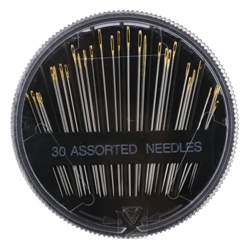 30 Pcs/SET Assorted Hand Sewing Needles Embroidery Mending Craft Quilt Case New Chic Needles