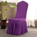Chair Cover Ruched Spandex Chair Cover/Ruffled Box Pleat Skirt Elastic Chair Cover/Celebration Decoration Chair Cover