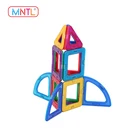 MNTL 78pcs Clear Magnet Toy Colorful Kids Fun Toys Magnetic 3D Building Block CPSC CE EN71 ASTM