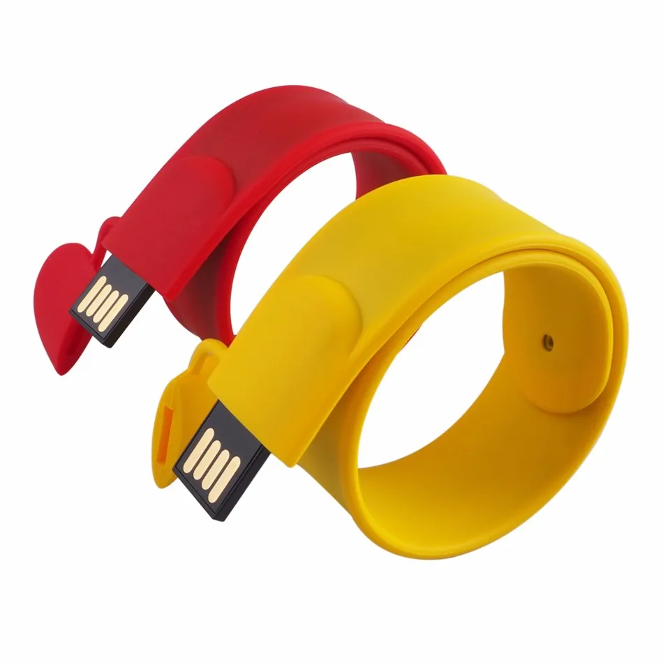 External Storage USB Flash Drives 32GB USB 2.0 Fashion Bracelet Wristband U Disk Black Color : Green USB Flash Drives
