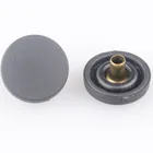 Antique Brass Snaps 12.5 Mm 633 Total Flat Cap 4 Parts Antique Brass Metal Nylon Snap Fastener