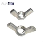 Din 315 Wing Nuts Cold Forming Stamping DIN 315 GB 62 Round Wing DIN 314 Edged Wing Nut M2 Brass Butterfly Nut And Bolt