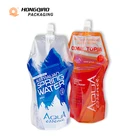 Plastic Bag Stand Up Plastic Bag Customized Stand Up Pouch Plastic Drinking Water Bag With Suction Nozzle