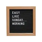 Crafts Wood Crafts 10 X 10 Inch Black Felt Letterboard With Easel For Letter Board