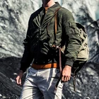 Coat Collar Stand Men's Clothing Casual Padded Coat Fashion Windproof Stand Collar Slim Fit Bomber Jacket