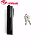Heavy Duty Black Powder Coated Or Silver Painting Zinc Alloy/ZDC Double Door Cabinet Lock MS840
